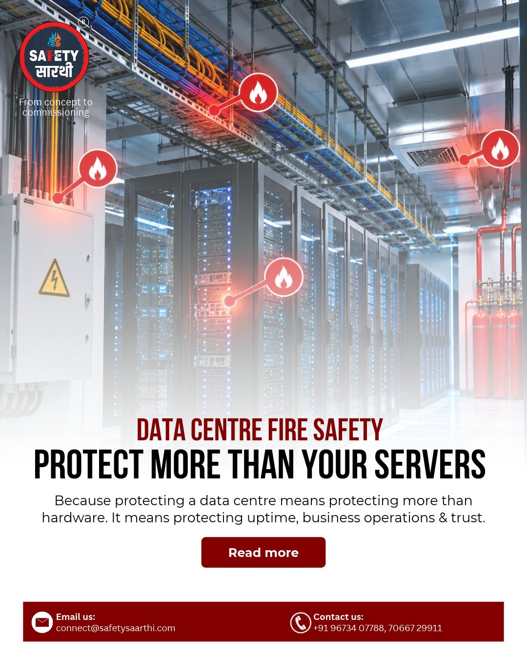 Fire risk in data center