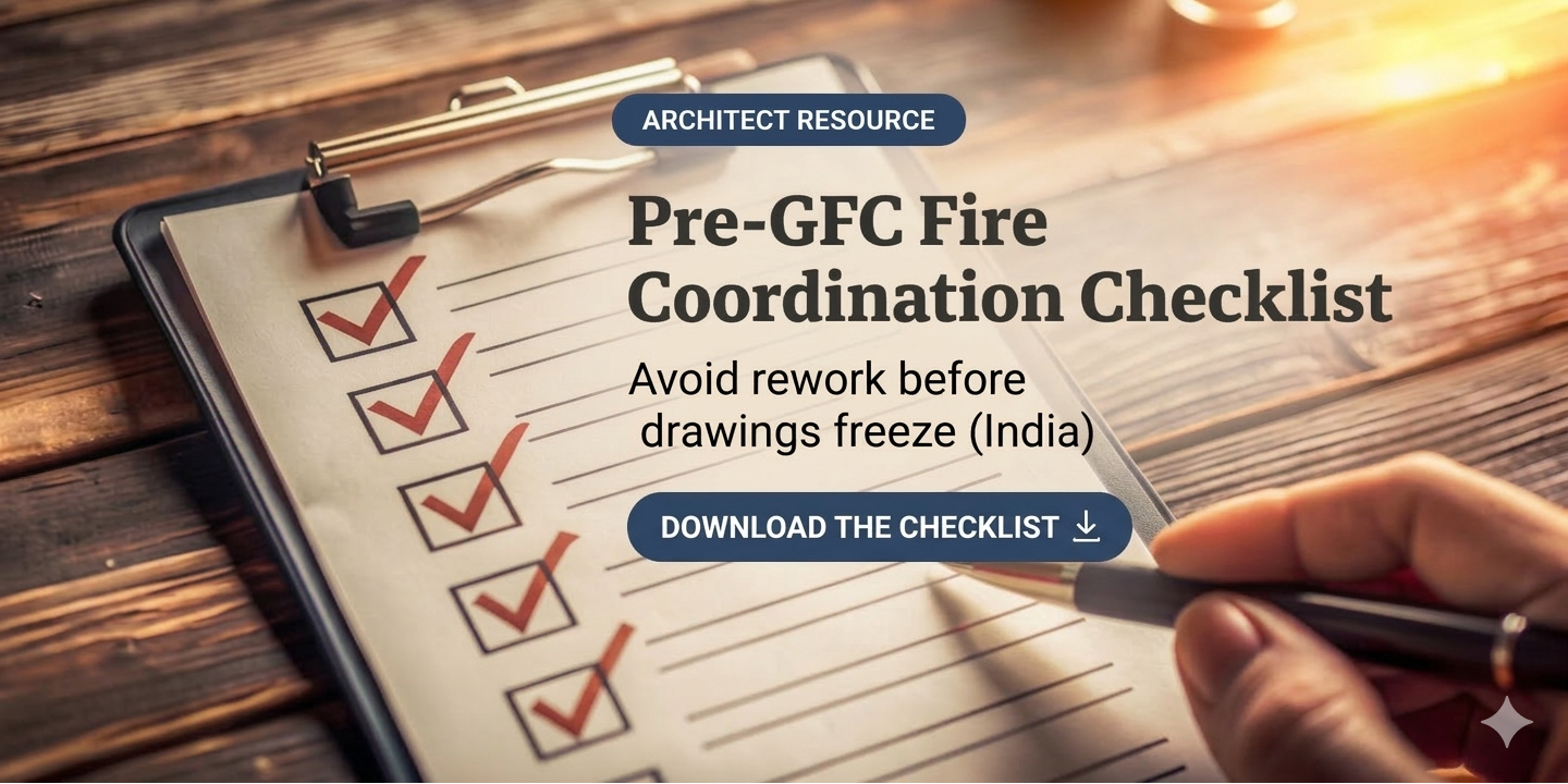 Pre GFC Fire Coordination Checklist for Architects