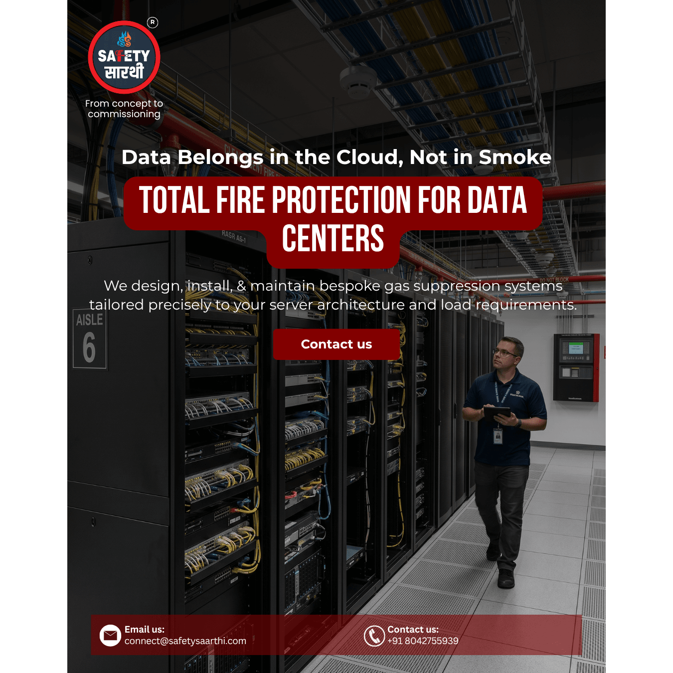 Fire safety systems for Data centers