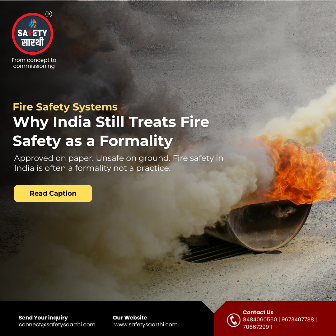 Fire safety in India rarely fails because of missing laws.